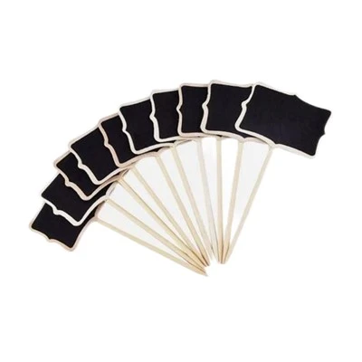6pc Ξύλινα δείκτες φυτών
