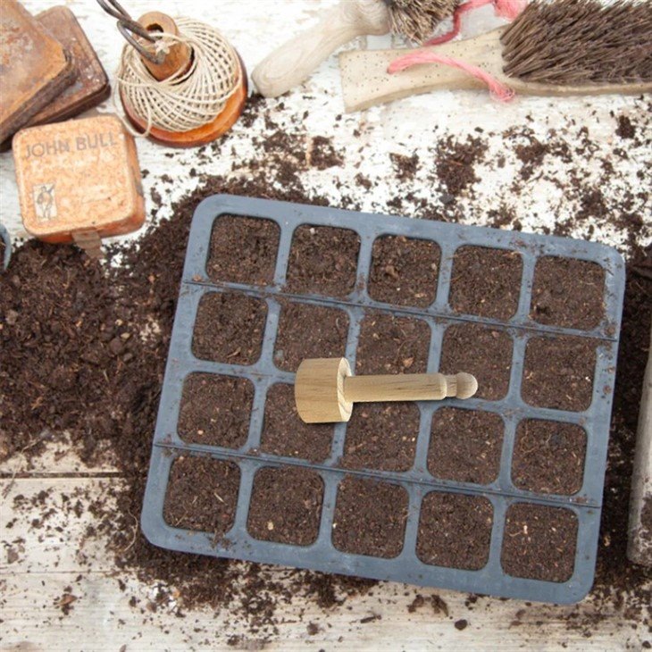 Wooden Seed Tray Tamper